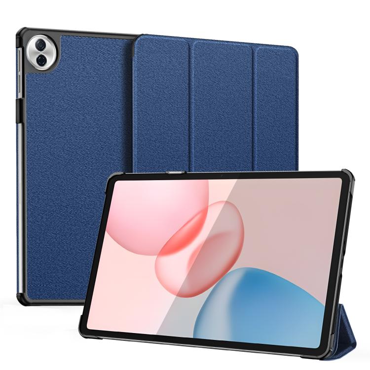 For Honor Pad 10 DUX DUCIS Domo Series Cloth Texture Magnetic Leather Tablet Case