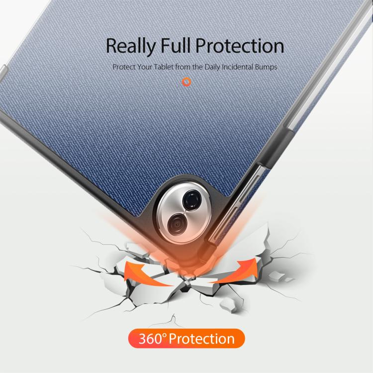 For Honor Pad 10 DUX DUCIS Domo Series Cloth Texture Magnetic Leather Tablet Case