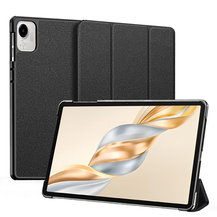 For Honor Pad X9a / X9 DUX DUCIS Domo Series Cloth Texture Magnetic Leather Tablet Case
