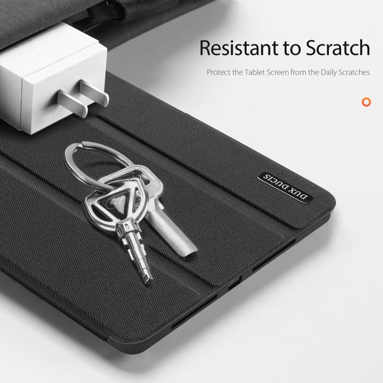 For Xiaomi Pad 7 Ultra DUX DUCIS Domo Series Cloth Texture Magnetic Leather Tablet Case