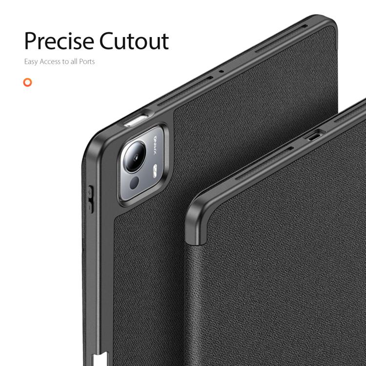 For Xiaomi Pad 7 Ultra DUX DUCIS Domo Series Cloth Texture Magnetic Leather Tablet Case
