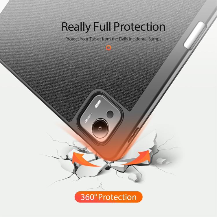 For Xiaomi Pad 7 Ultra DUX DUCIS Domo Series Cloth Texture Magnetic Leather Tablet Case