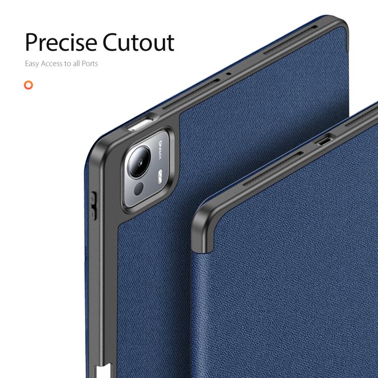 For Xiaomi Pad 7 Ultra DUX DUCIS Domo Series Cloth Texture Magnetic Leather Tablet Case