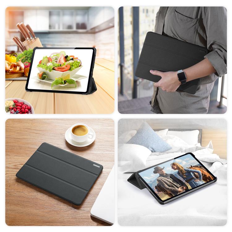 For Xiaomi Redmi K Pad DUX DUCIS Domo Series Cloth Texture Magnetic Leather Tablet Case