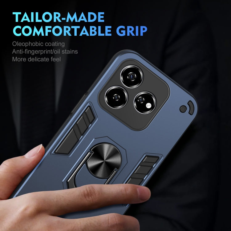 For ZTE Axon 60 4G Shockproof Metal Ring Holder Phone Case