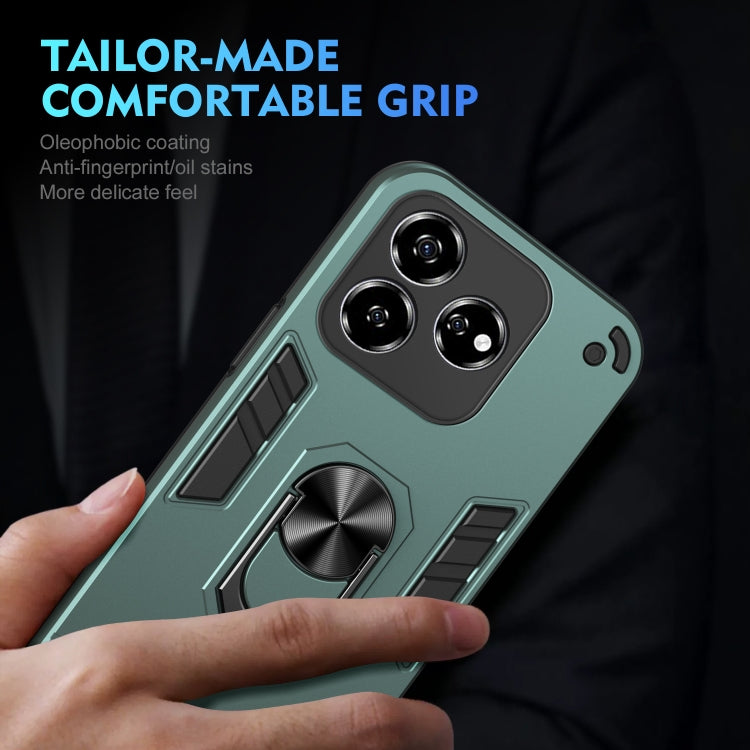 For ZTE Axon 60 Lite Shockproof Metal Ring Holder Phone Case