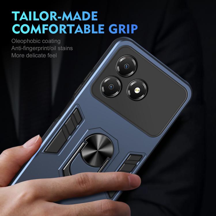 For ZTE Blade A36 4G Shockproof Metal Ring Holder Phone Case