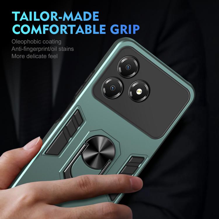For ZTE Blade A36 4G Shockproof Metal Ring Holder Phone Case