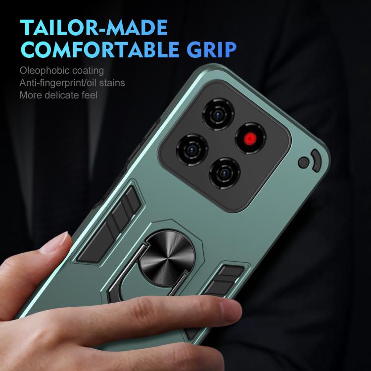 For ZTE Blade A56 4G Shockproof Metal Ring Holder Phone Case