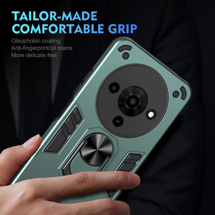 For ZTE Blade A76 5G Shockproof Metal Ring Holder Phone Case