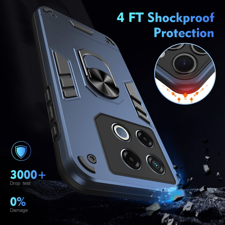 For Infinix GT 20 Pro Shockproof Metal Ring Holder Phone Case