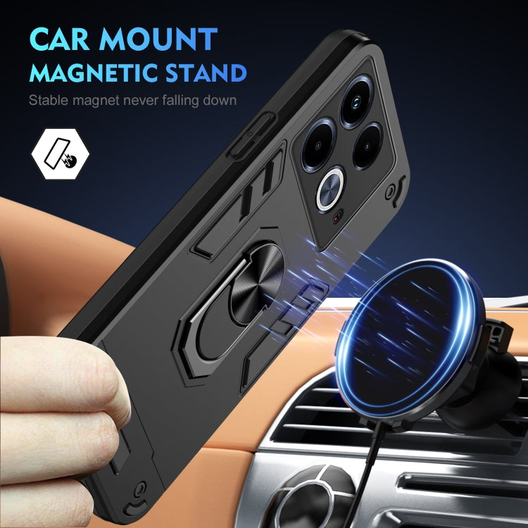 For Infinix Note 40 Shockproof Metal Ring Holder Phone Case