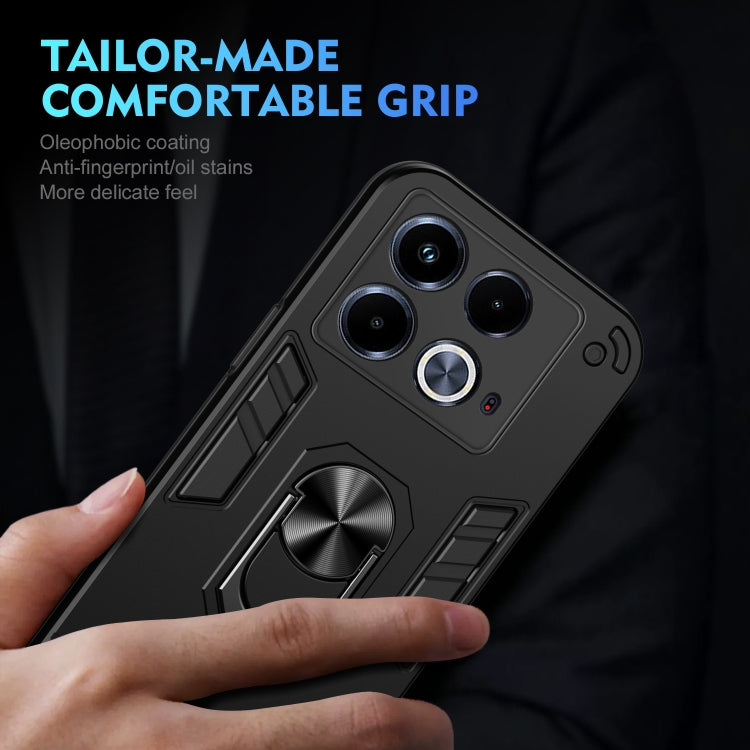 For Infinix Note 40 Shockproof Metal Ring Holder Phone Case