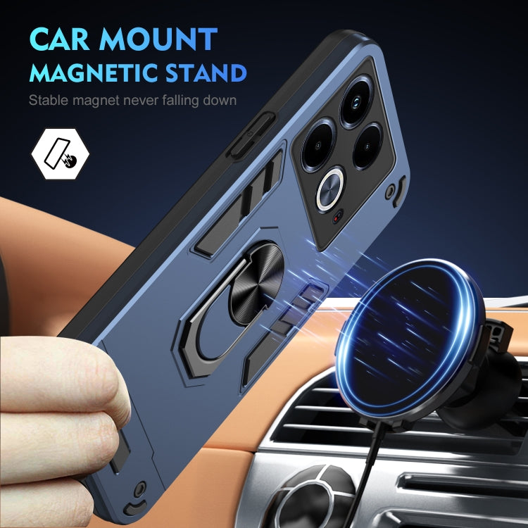 For Infinix Note 40 Shockproof Metal Ring Holder Phone Case
