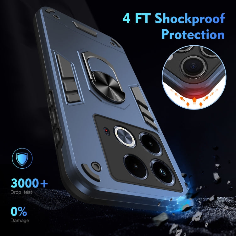 For Infinix Note 40 Shockproof Metal Ring Holder Phone Case