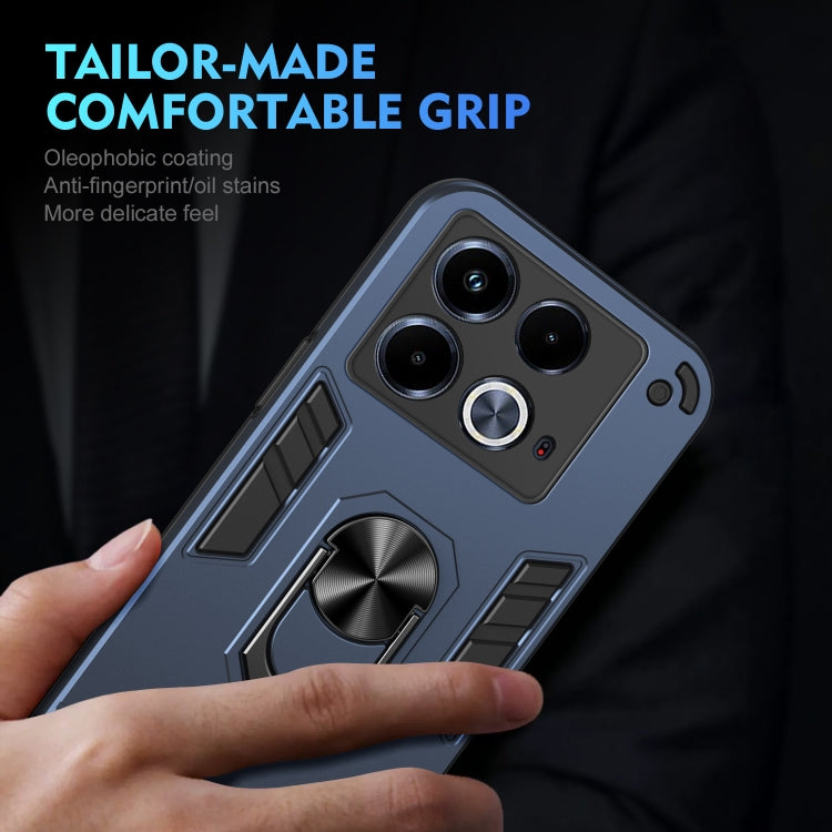 For Infinix Note 40 Shockproof Metal Ring Holder Phone Case