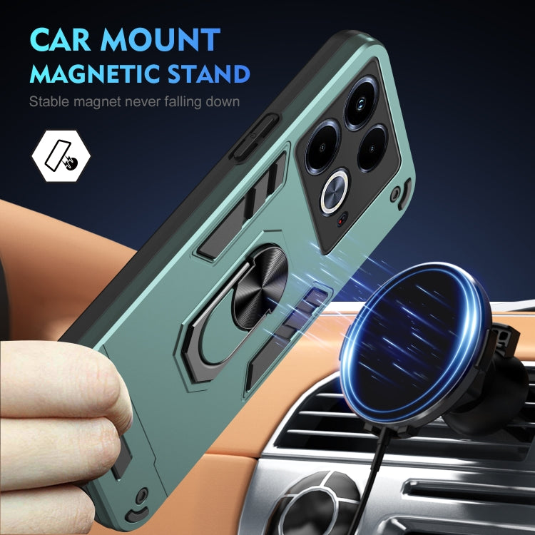 For Infinix Note 40 Shockproof Metal Ring Holder Phone Case
