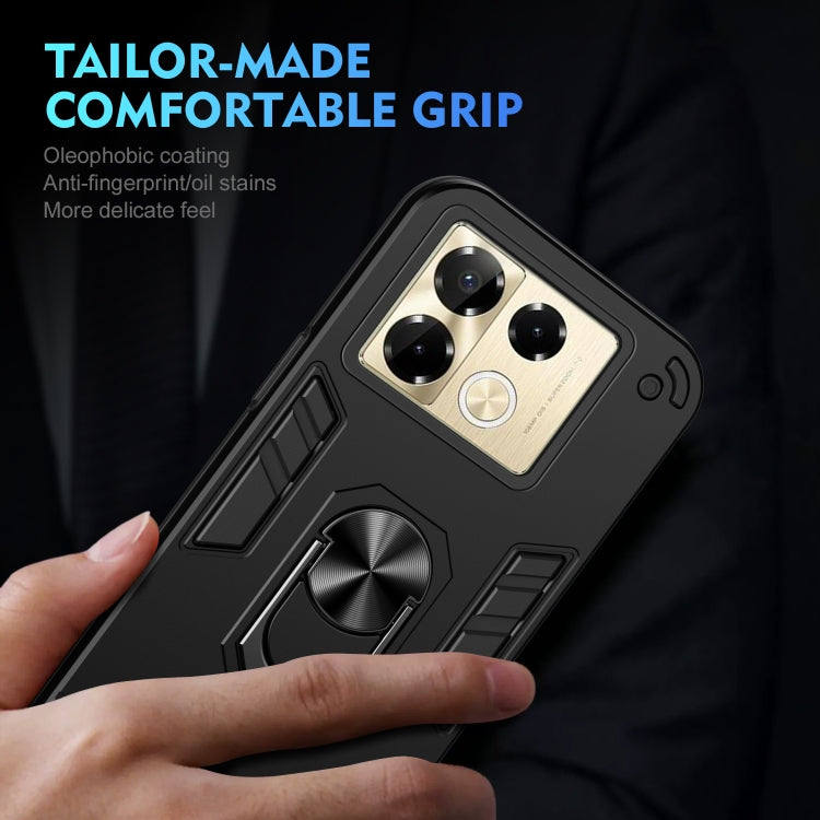 For Infinix Note 40 Pro 4G Shockproof Metal Ring Holder Phone Case