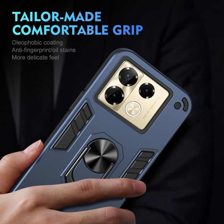 For Infinix Note 40 Pro 4G Shockproof Metal Ring Holder Phone Case