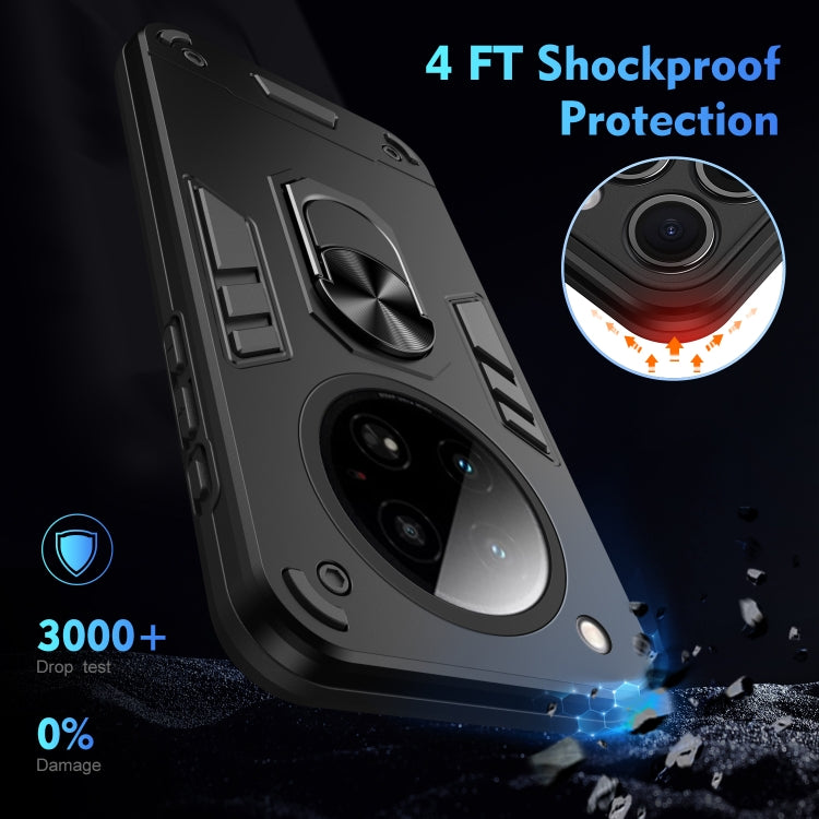 For Infinix Zero 40 4G Shockproof Metal Ring Holder Phone Case