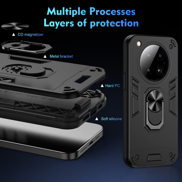 For Infinix Zero 40 4G Shockproof Metal Ring Holder Phone Case