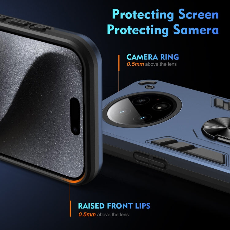 For Infinix Zero 40 4G Shockproof Metal Ring Holder Phone Case