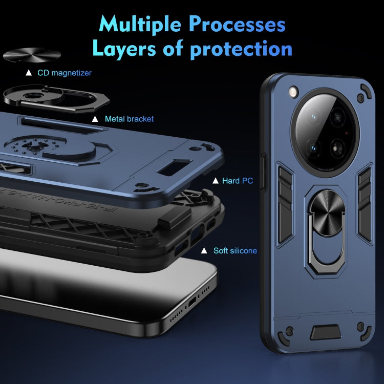 For Infinix Zero 40 4G Shockproof Metal Ring Holder Phone Case