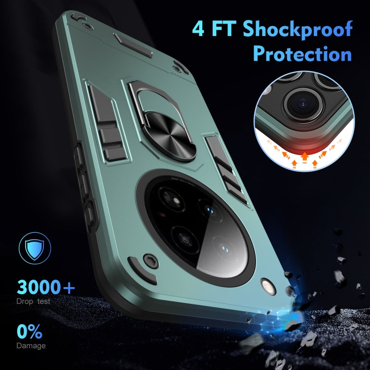 For Infinix Zero 40 4G Shockproof Metal Ring Holder Phone Case