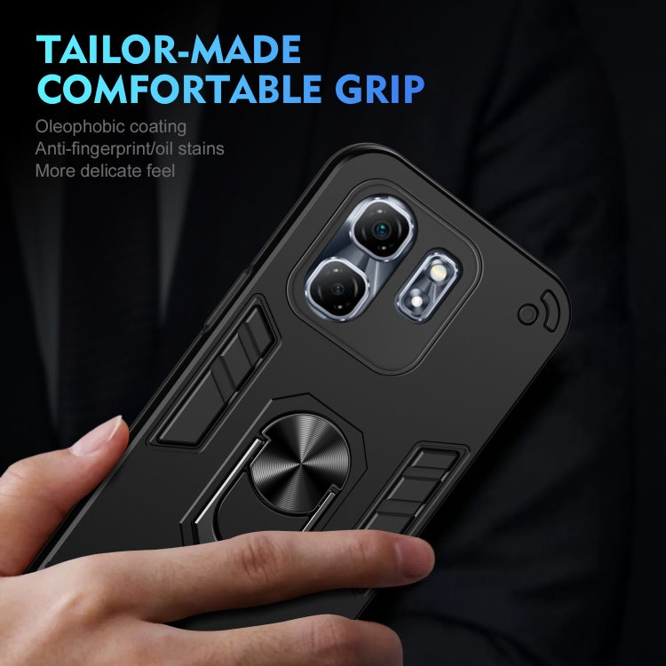 For Infinix Hot 50i Shockproof Metal Ring Holder Phone Case