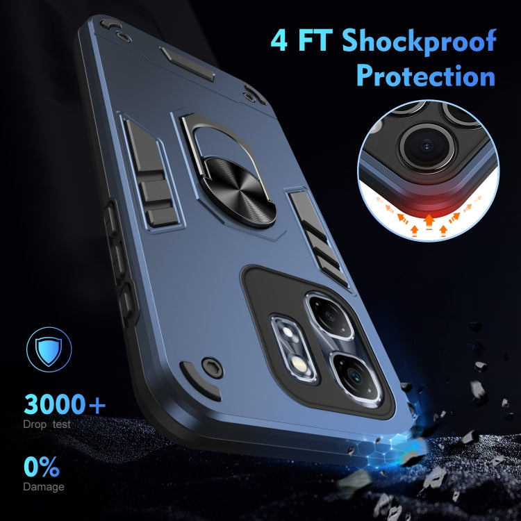 For Infinix Hot 50i Shockproof Metal Ring Holder Phone Case
