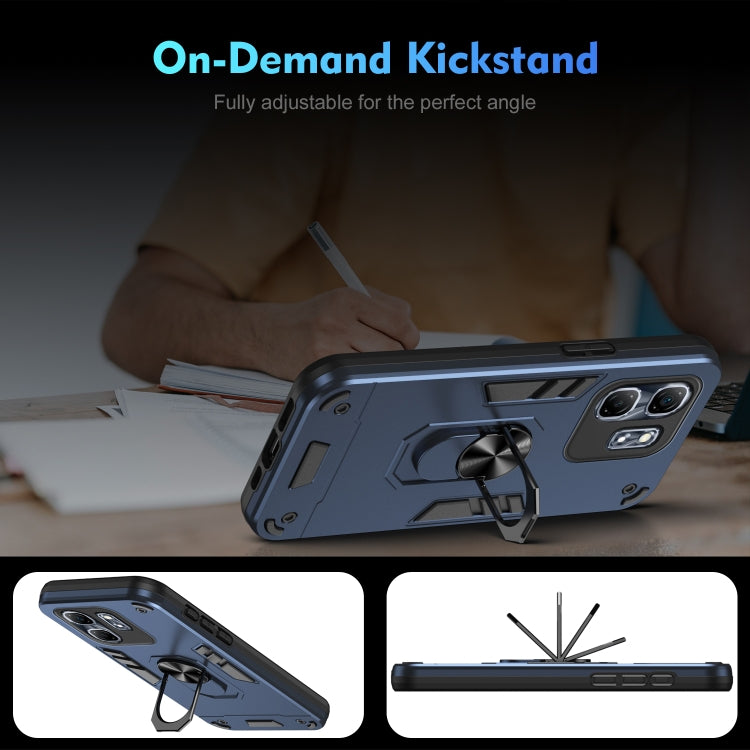 For Infinix Hot 50i Shockproof Metal Ring Holder Phone Case