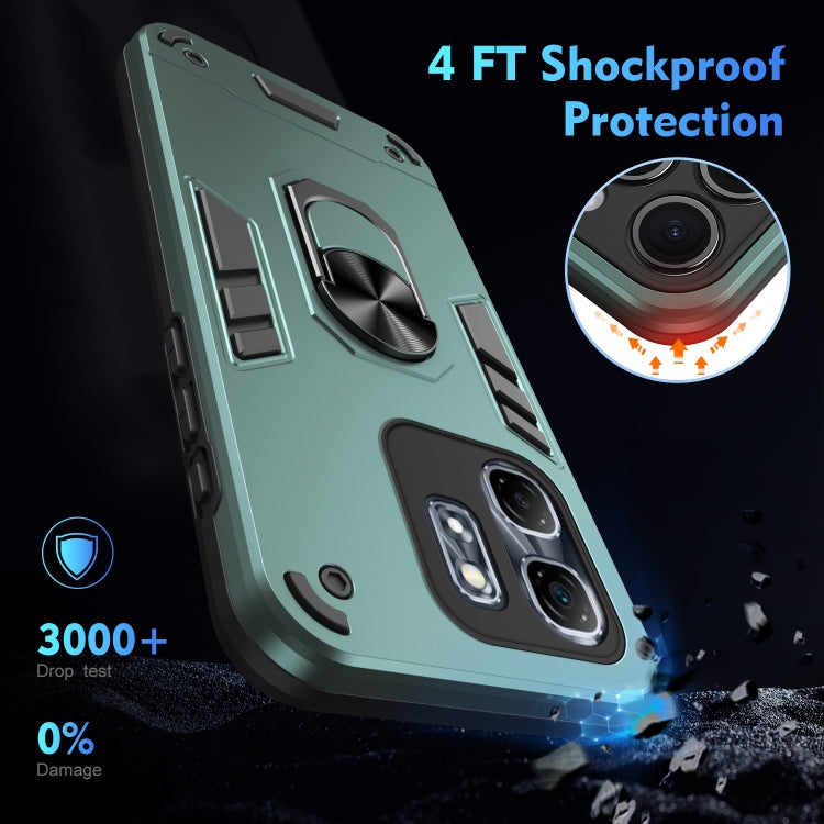 For Infinix Hot 50i Shockproof Metal Ring Holder Phone Case