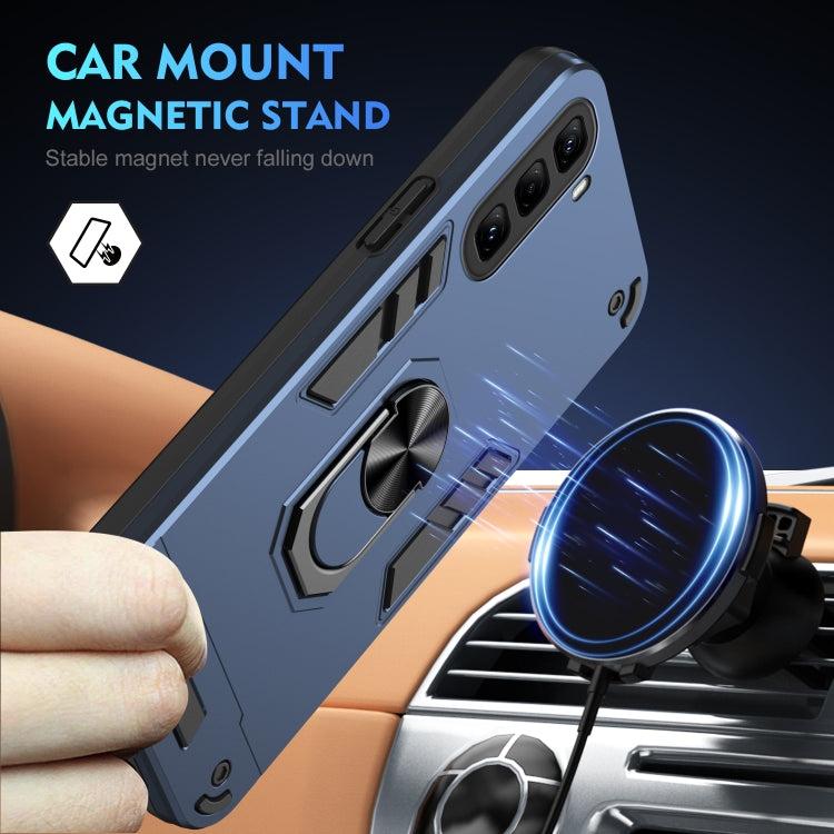 For Infinix Hot 50 Pro 4G Shockproof Metal Ring Holder Phone Case