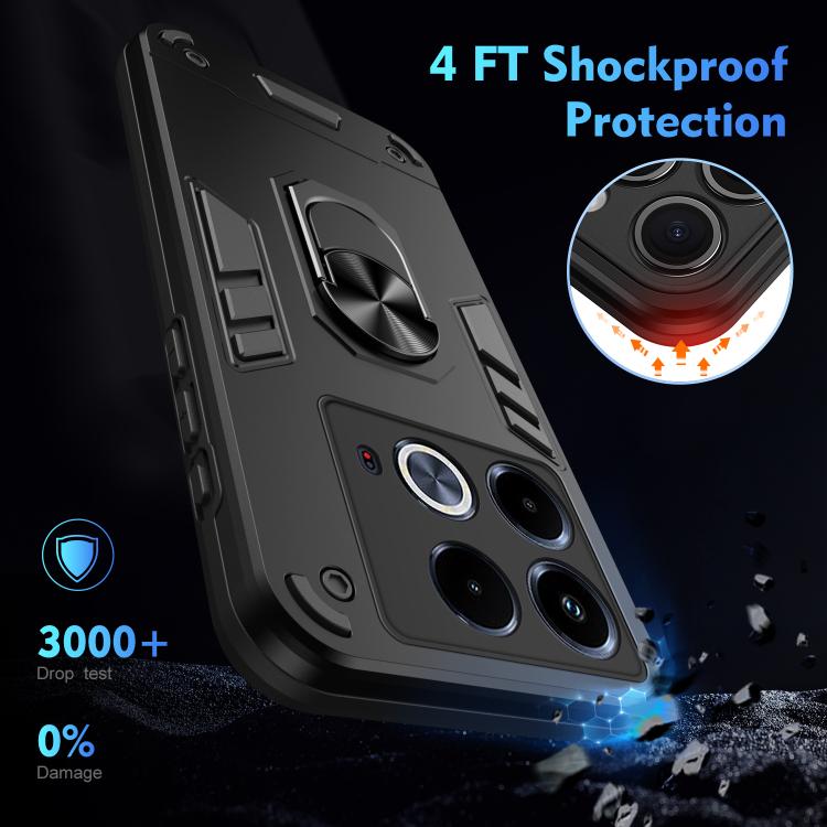 For Infinix Note 40 5G Shockproof Metal Ring Holder Phone Case