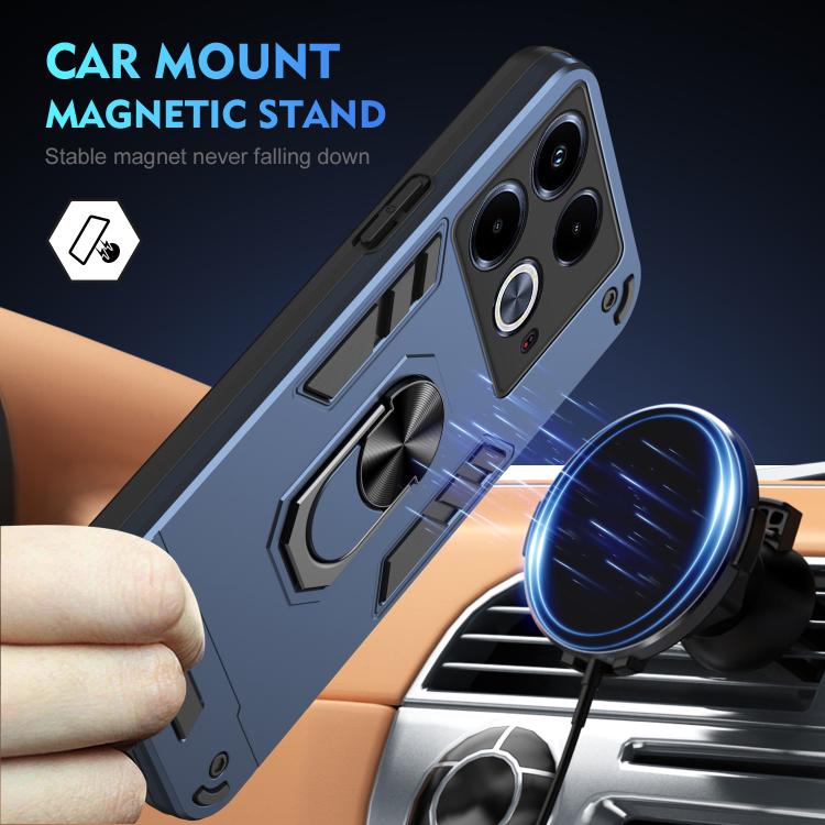 For Infinix Note 40 5G Shockproof Metal Ring Holder Phone Case