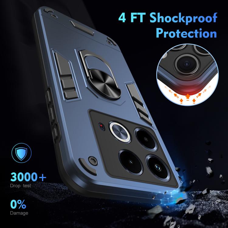 For Infinix Note 40 5G Shockproof Metal Ring Holder Phone Case