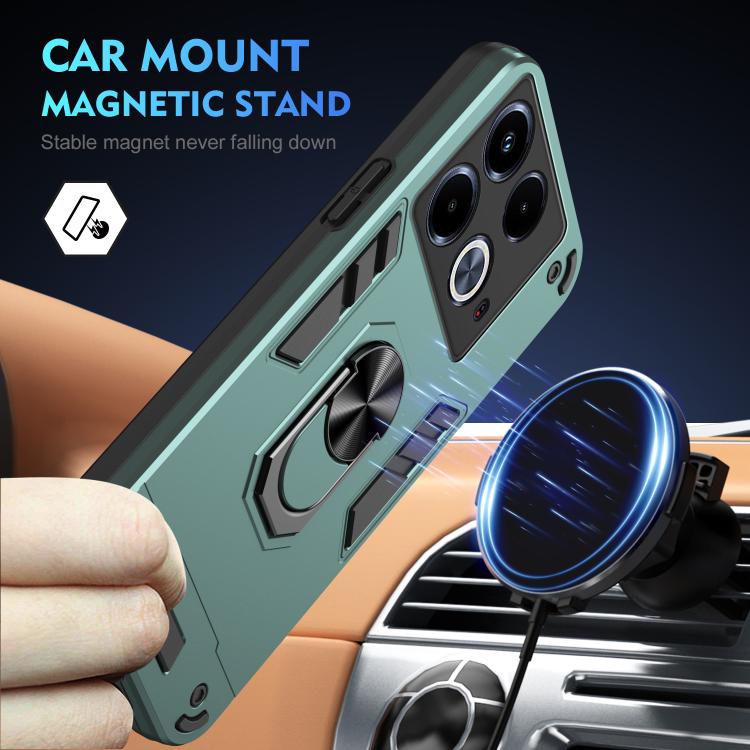 For Infinix Note 40 5G Shockproof Metal Ring Holder Phone Case