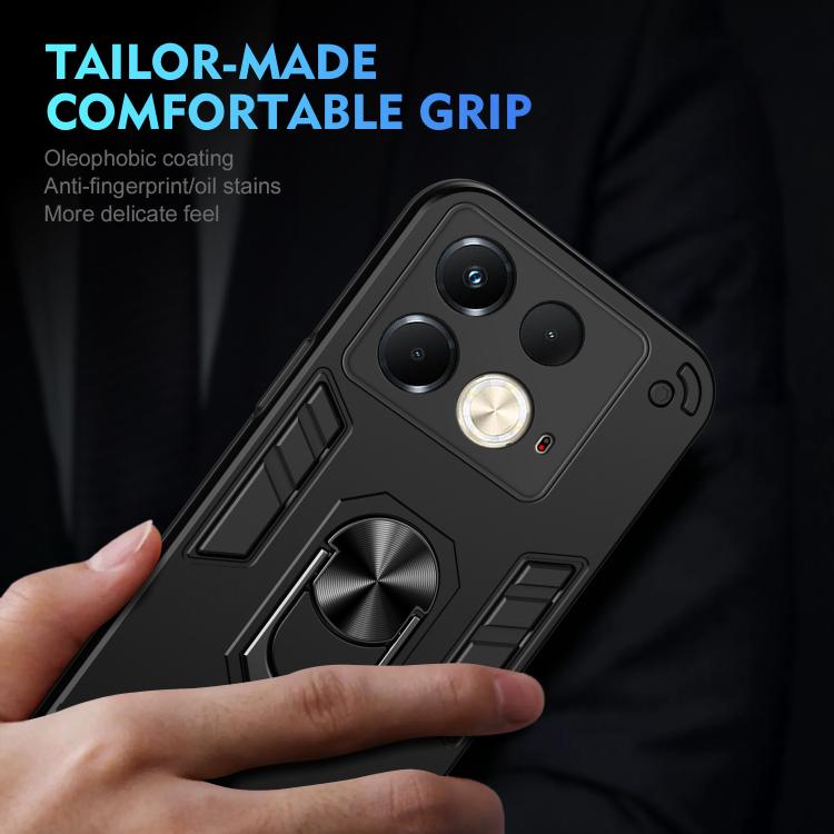 For Infinix Note 40S Shockproof Metal Ring Holder Phone Case