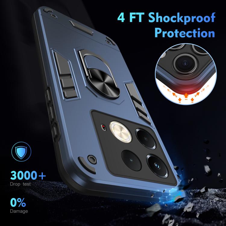 For Infinix Note 40S Shockproof Metal Ring Holder Phone Case