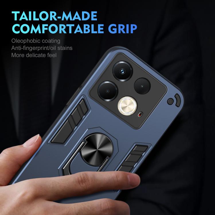 For Infinix Note 40S Shockproof Metal Ring Holder Phone Case