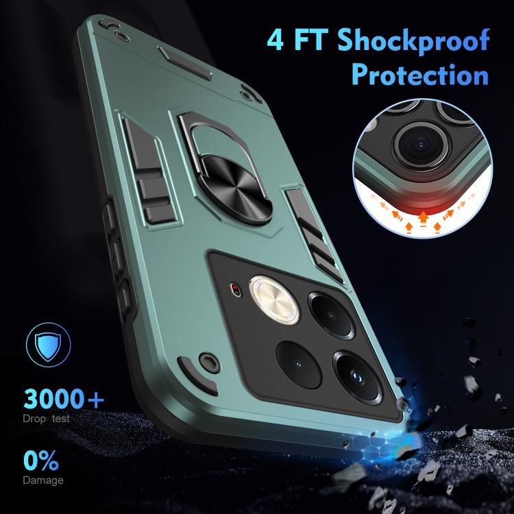 For Infinix Note 40S Shockproof Metal Ring Holder Phone Case