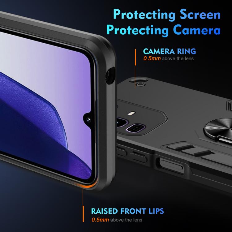 For Infinix Note 50 Pro 4G Shockproof Metal Ring Holder Phone Case