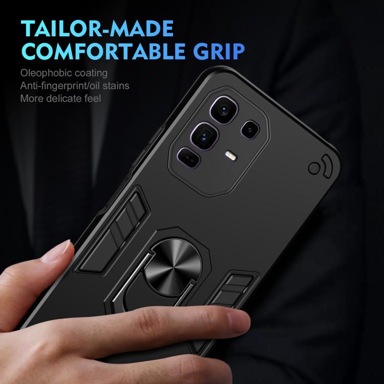 For Infinix Note 50 Pro+ Shockproof Metal Ring Holder Phone Case