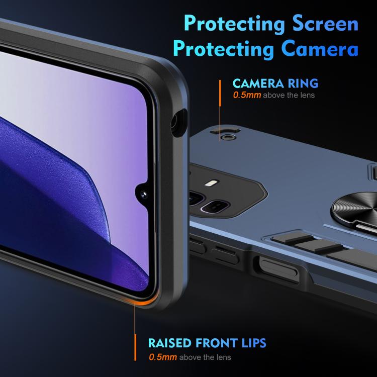 For Infinix Note 50 Pro+ Shockproof Metal Ring Holder Phone Case