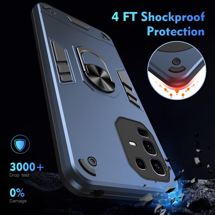 For Infinix Note 50 Pro+ Shockproof Metal Ring Holder Phone Case