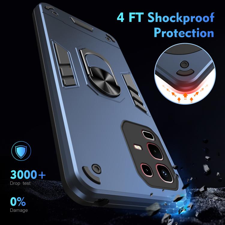 For Infinix Note 50s Shockproof Metal Ring Holder Phone Case