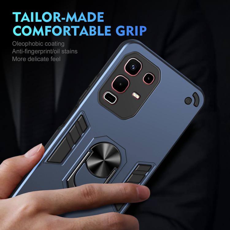 For Infinix Note 50s Shockproof Metal Ring Holder Phone Case
