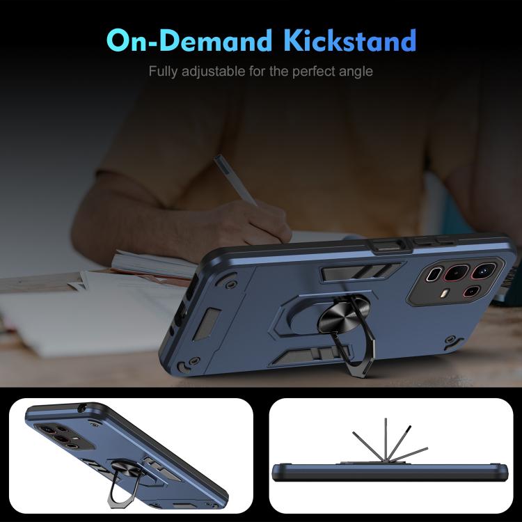 For Infinix Note 50s Shockproof Metal Ring Holder Phone Case