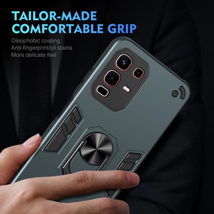 For Infinix Note 50s Shockproof Metal Ring Holder Phone Case