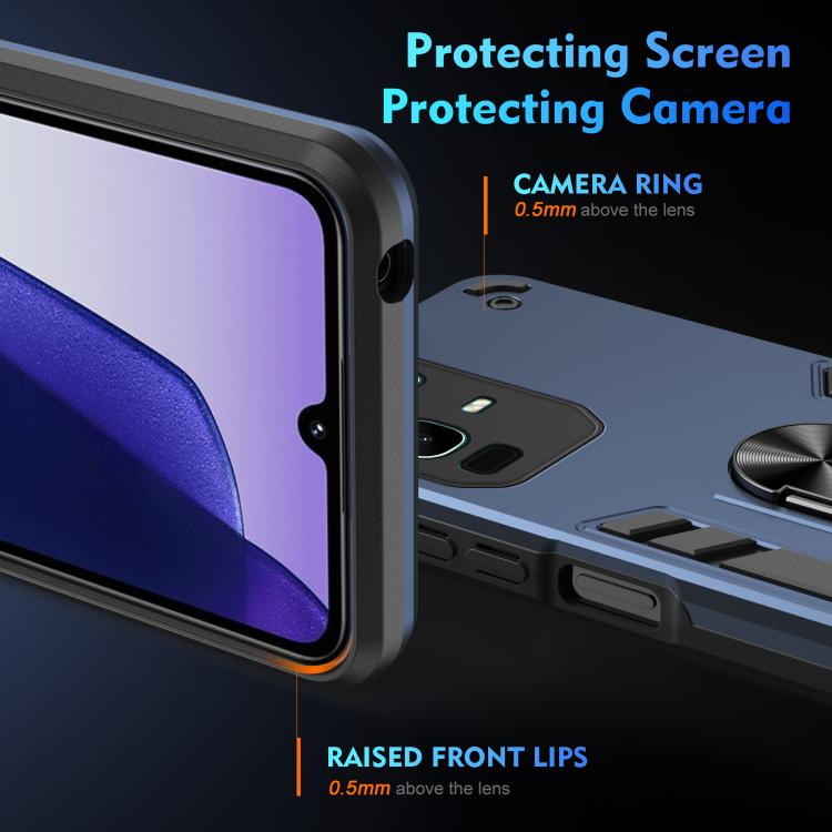 For Infinix Note 50x Shockproof Metal Ring Holder Phone Case